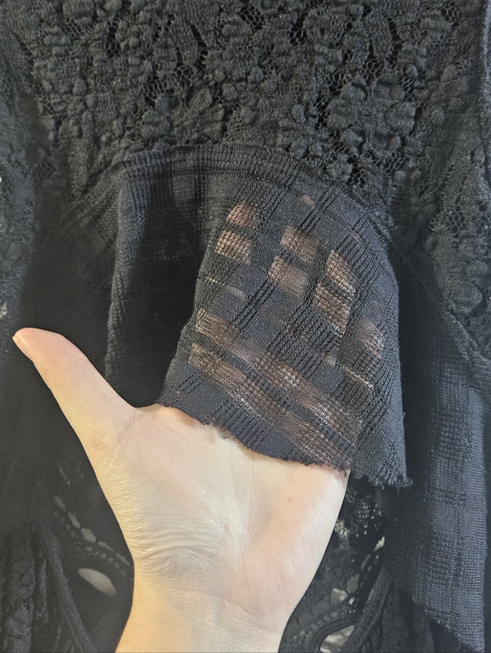 Free People Black Lace Tank Top - Picture 8 of 11